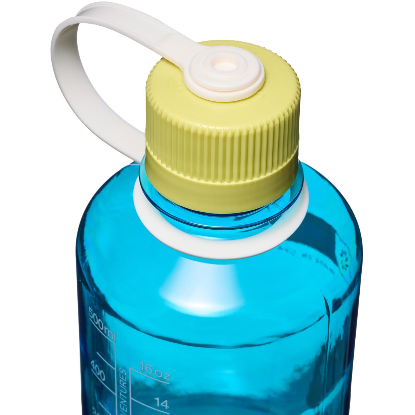 Nalgene Narrow Mouth Sustain Trinkflasche 0,5L - blue atoll with endive