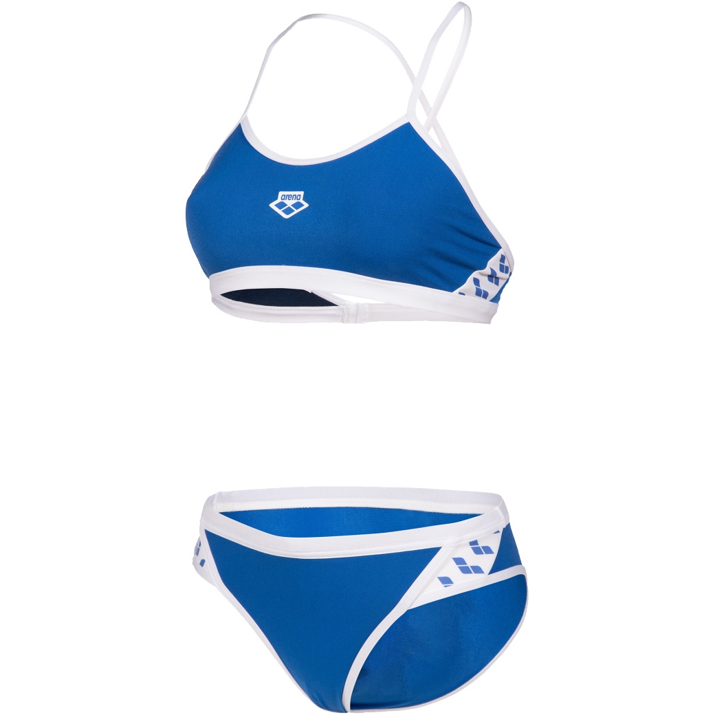 Picture of arena Icons Women&#039;s Bikini Cross Back Solid - Royal-White