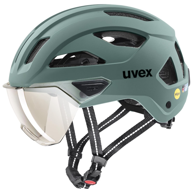 Produktbild von Uvex stride visor MIPS Helmet - salbeigrün matt