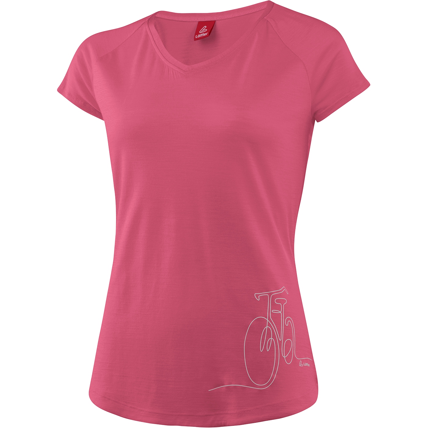 Produktbild von Löffler Bicycle Merino-Tencel™ Printshirt Damen - malaga 566