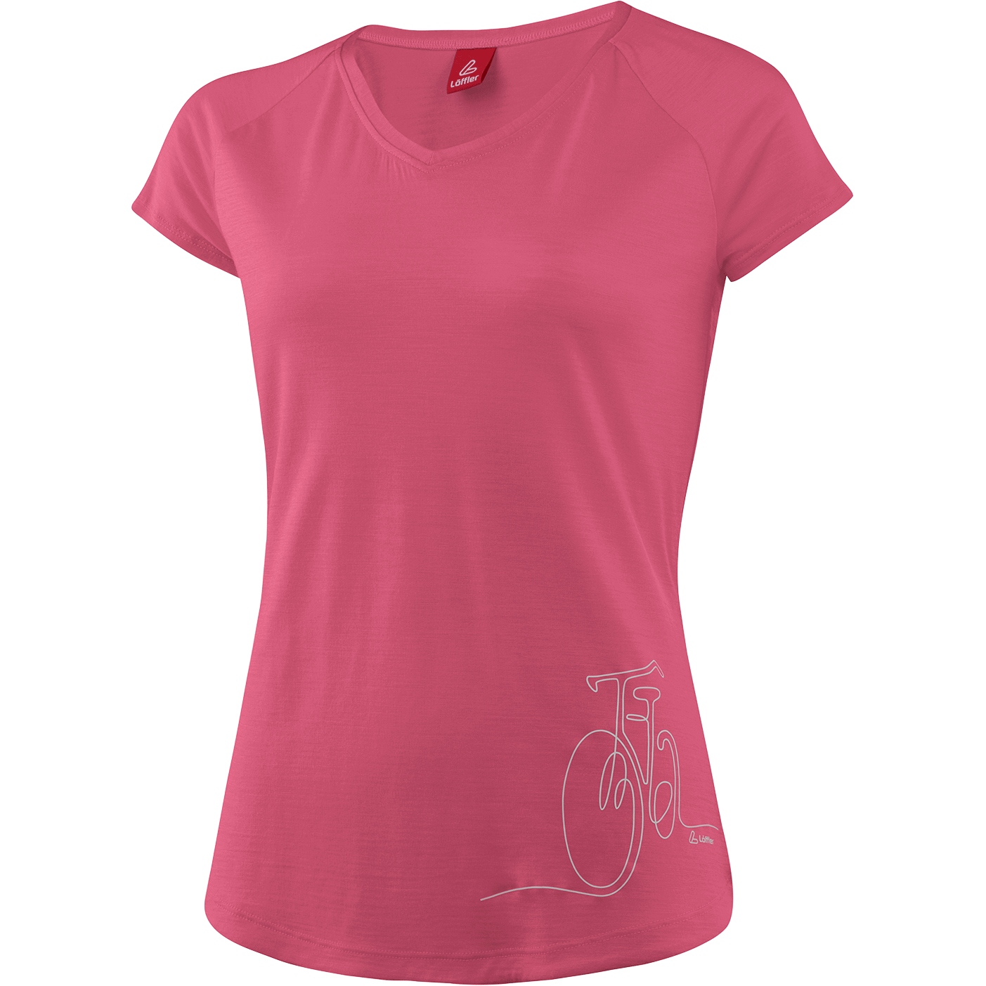 Picture of Löffler Bicycle Merino-Tencel™ Printshirt Women - malaga 566