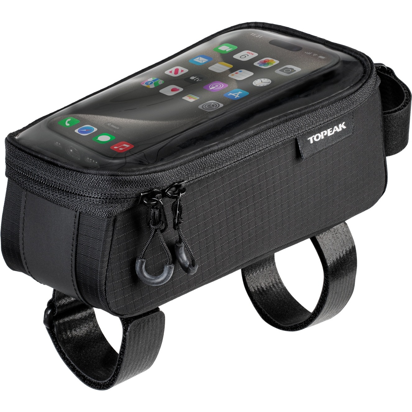 Sacoche de cadre de vélo avec pare-soleil 3D et support de téléphone étanche - Sacoche