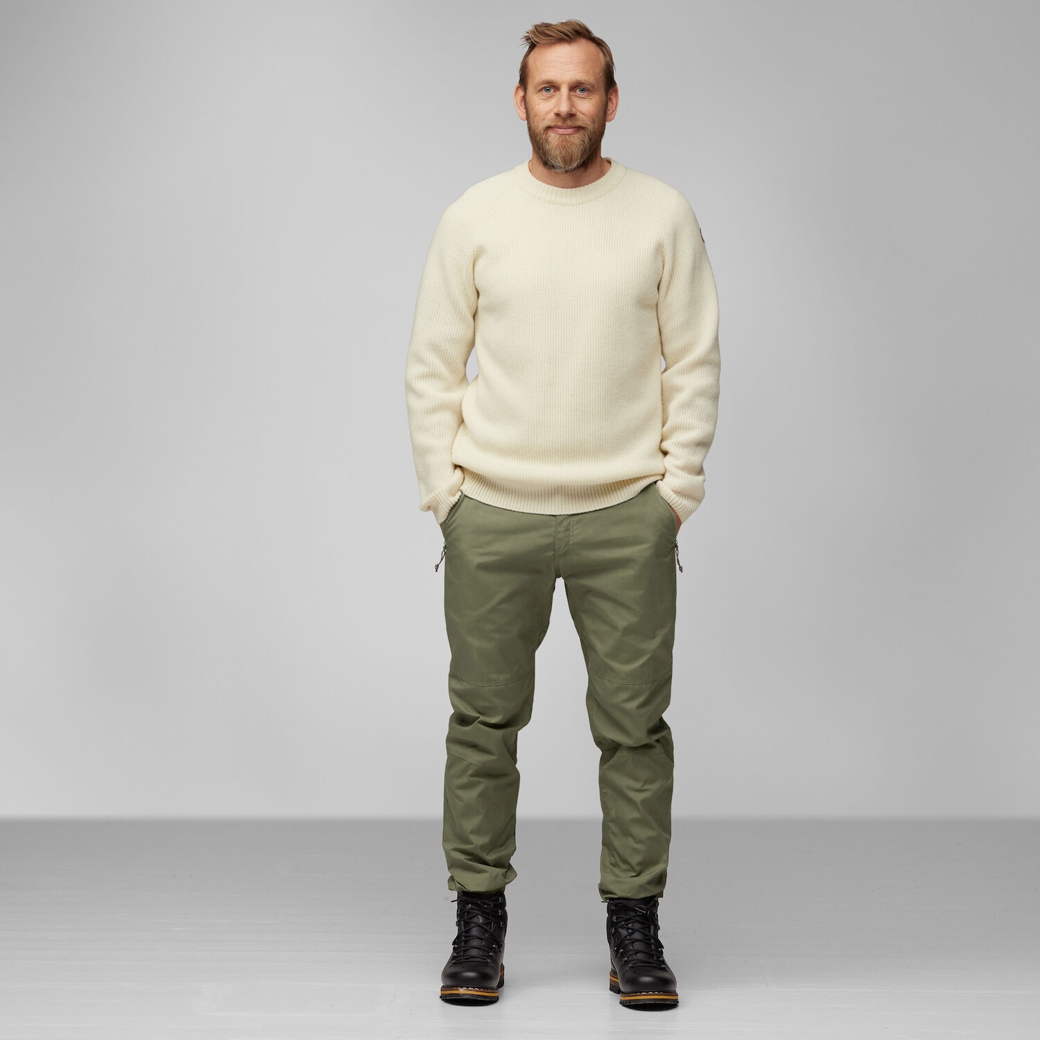 Fjällräven Övik Rib Sweater - grey | BIKE24