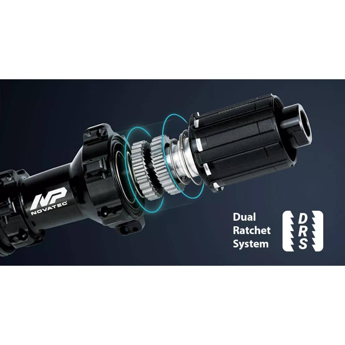 Novatec D572RSB Rear Hub - J-Bend | 6-Bolt | DRS | 12x148mm Boost