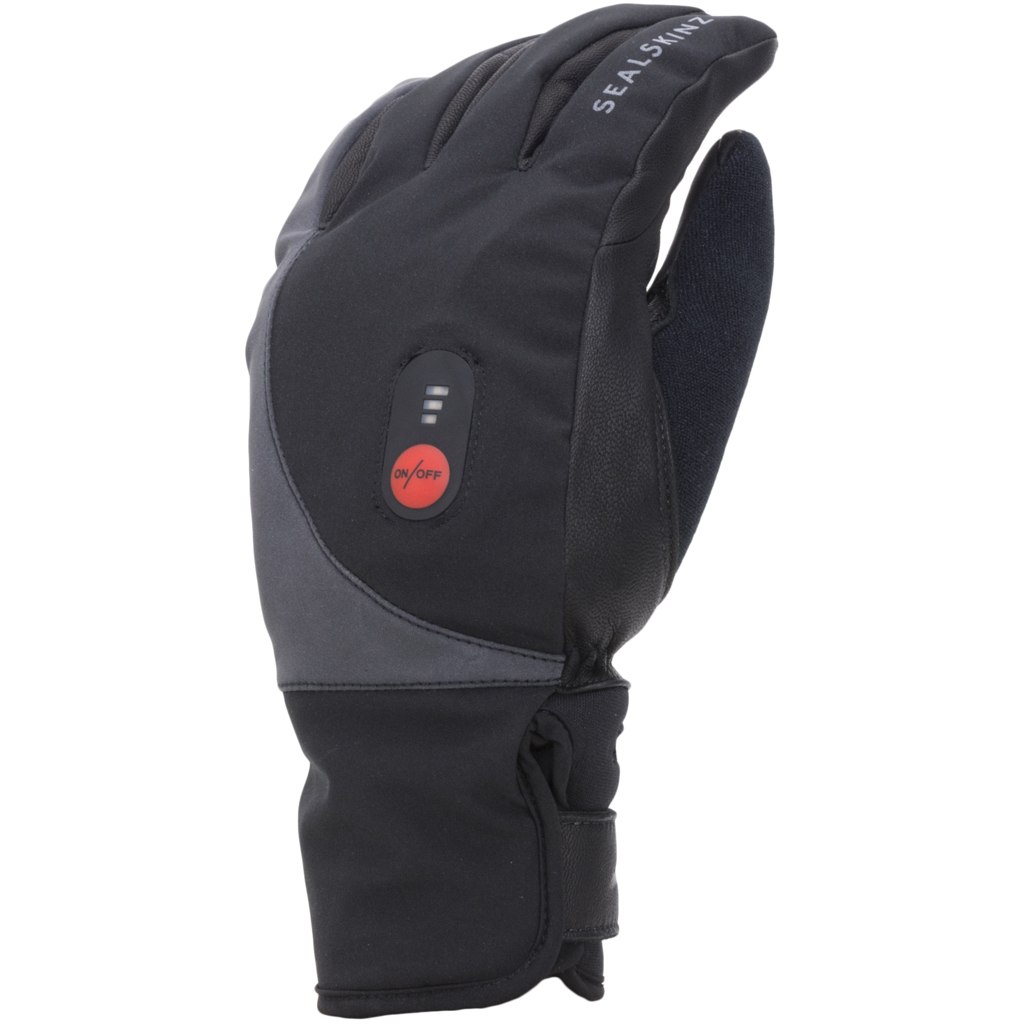 Picture of SealSkinz Waterproof Heated Cycle Gloves - Black