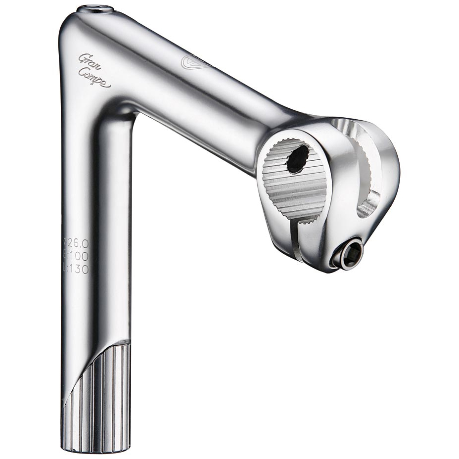Productfoto van Dia Compe ENE Classic Road Quill Stem with Cutout - 26.0 Clamp - Polished - 100 mm