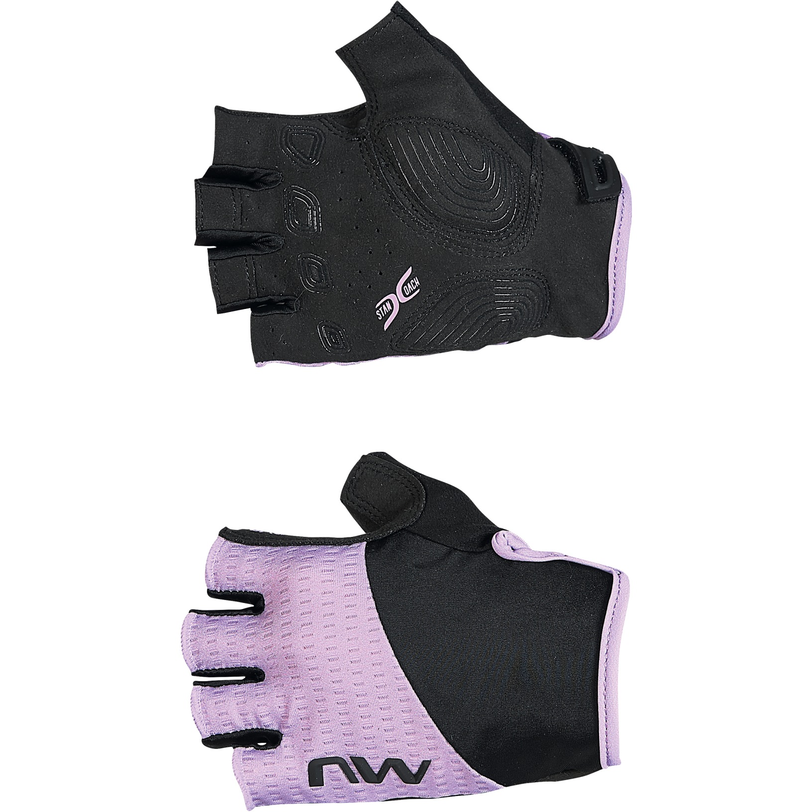 Picture of Northwave Fast Short Finger Gloves Women - black/lilac 06