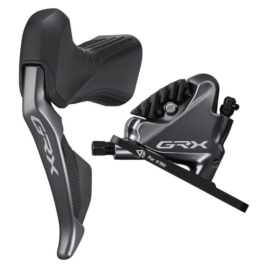 Picture of Shimano GRX Di2 ST-RX815 + BR-RX810 Hydraulic Disc Brake - Flat Mount - 2x11-speed - Set FW