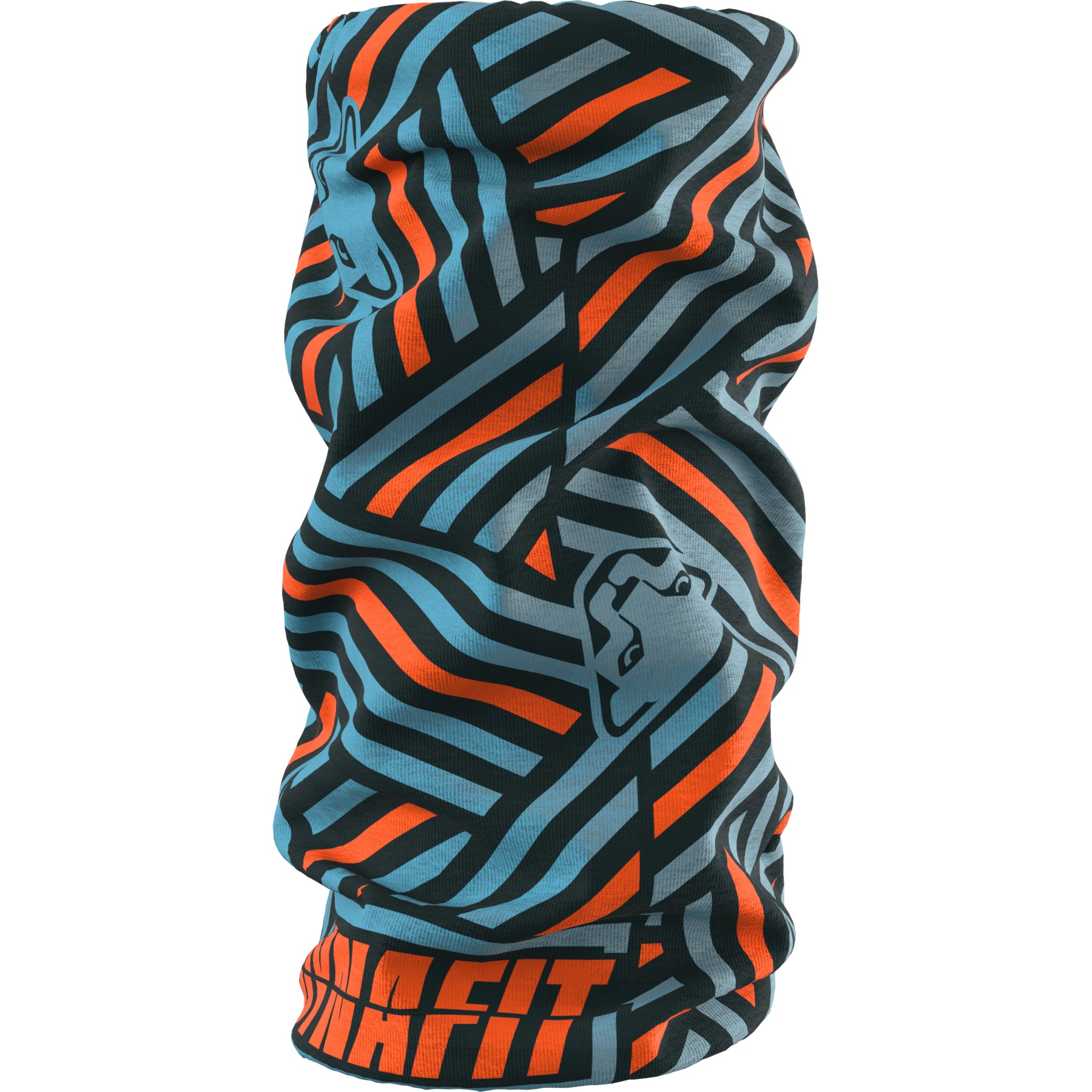 Photo produit de Dynafit Écharpe Multifonctionnelle - Logo - Storm Blue Razzle Dazzle