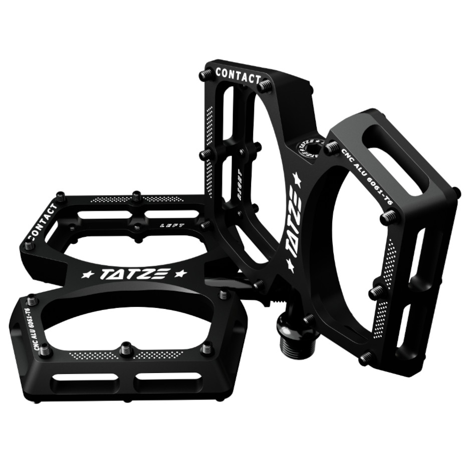 Productfoto van Tatze CONTACT CNC - MTB Flat Pedals - Small - black