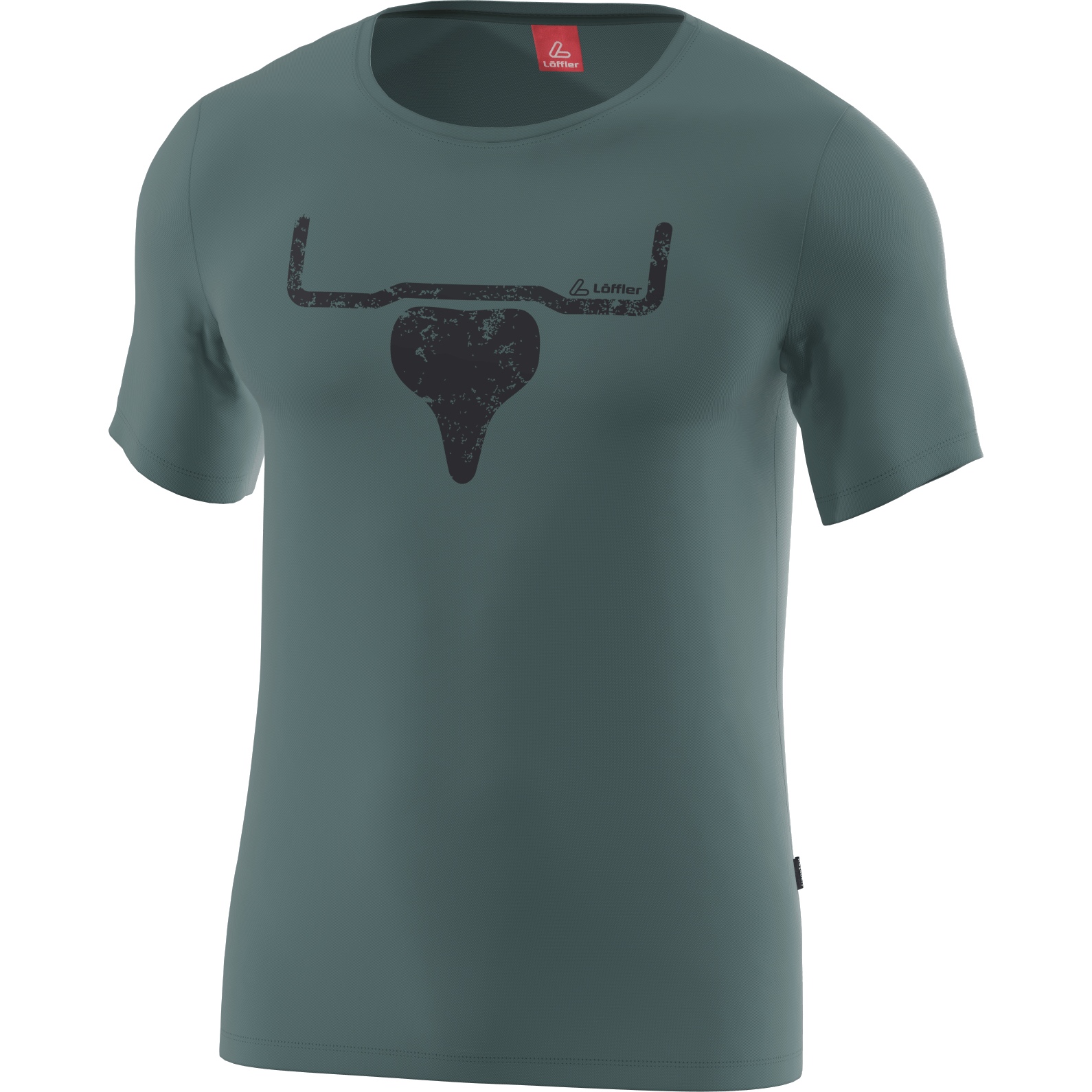 Picture of Löffler CYC Merino-Tencel™ Printshirt Men - night green 382