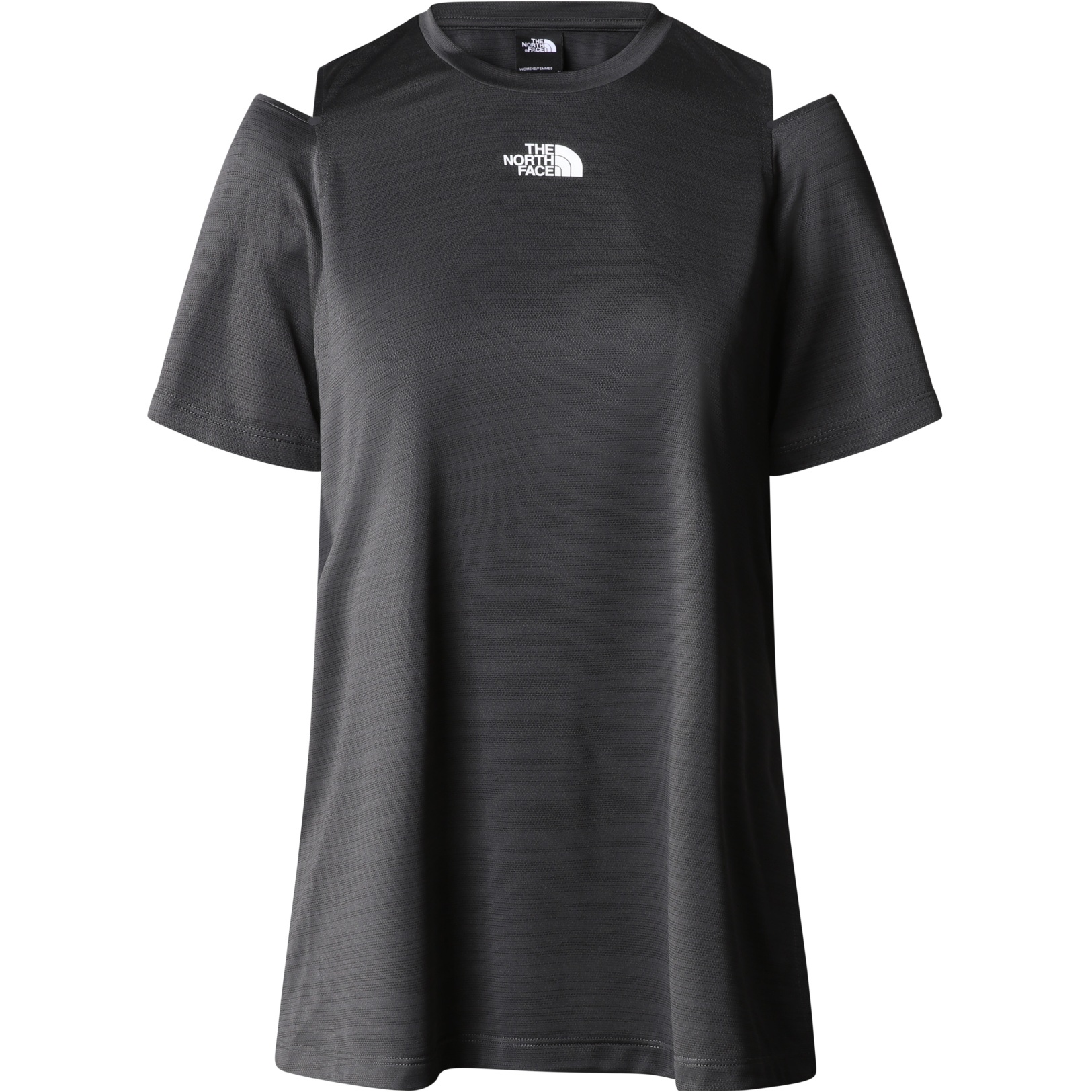 Picture of The North Face Athletic Outdoor T-Shirt Women - Asphalt Grey/TNF Black