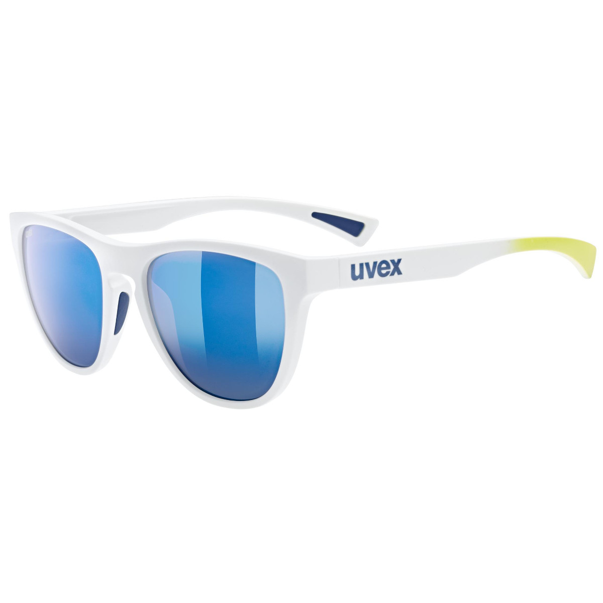 Picture of Uvex esntl spirit Glasses - white matt/mirror blue