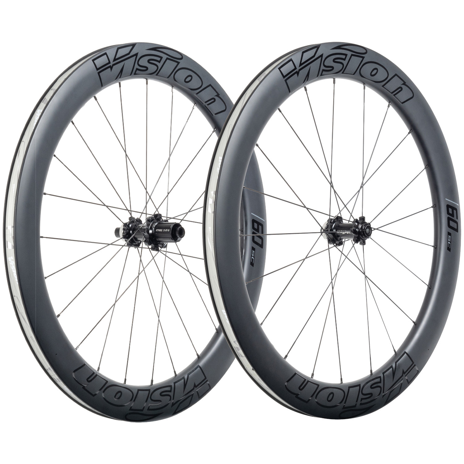 Picture of Vision SC 60 Wheelset - 28&quot; | Carbon | Clincher | Centerlock - 12x100mm | 12x142mm - Shimano HG-EV