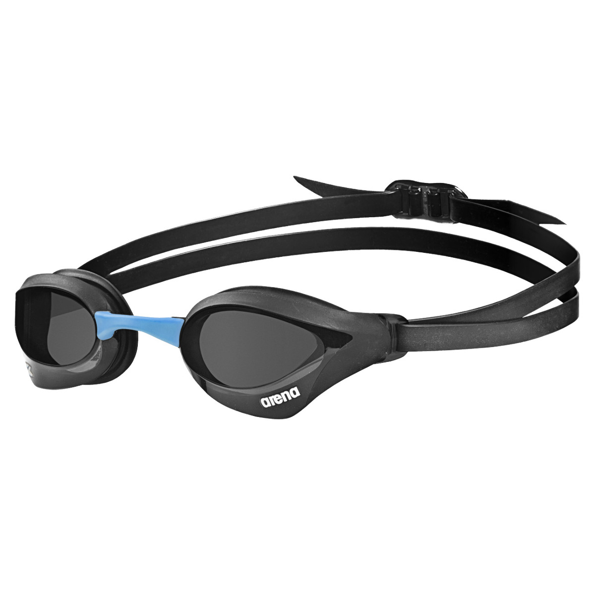 Picture of arena Cobra Core Swipe Swimming Goggles - Smoke - Black/Blue