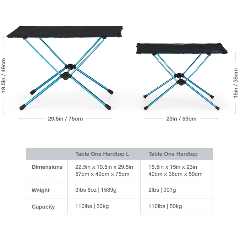 Helinox Table One Hard Top L - Black | BIKE24