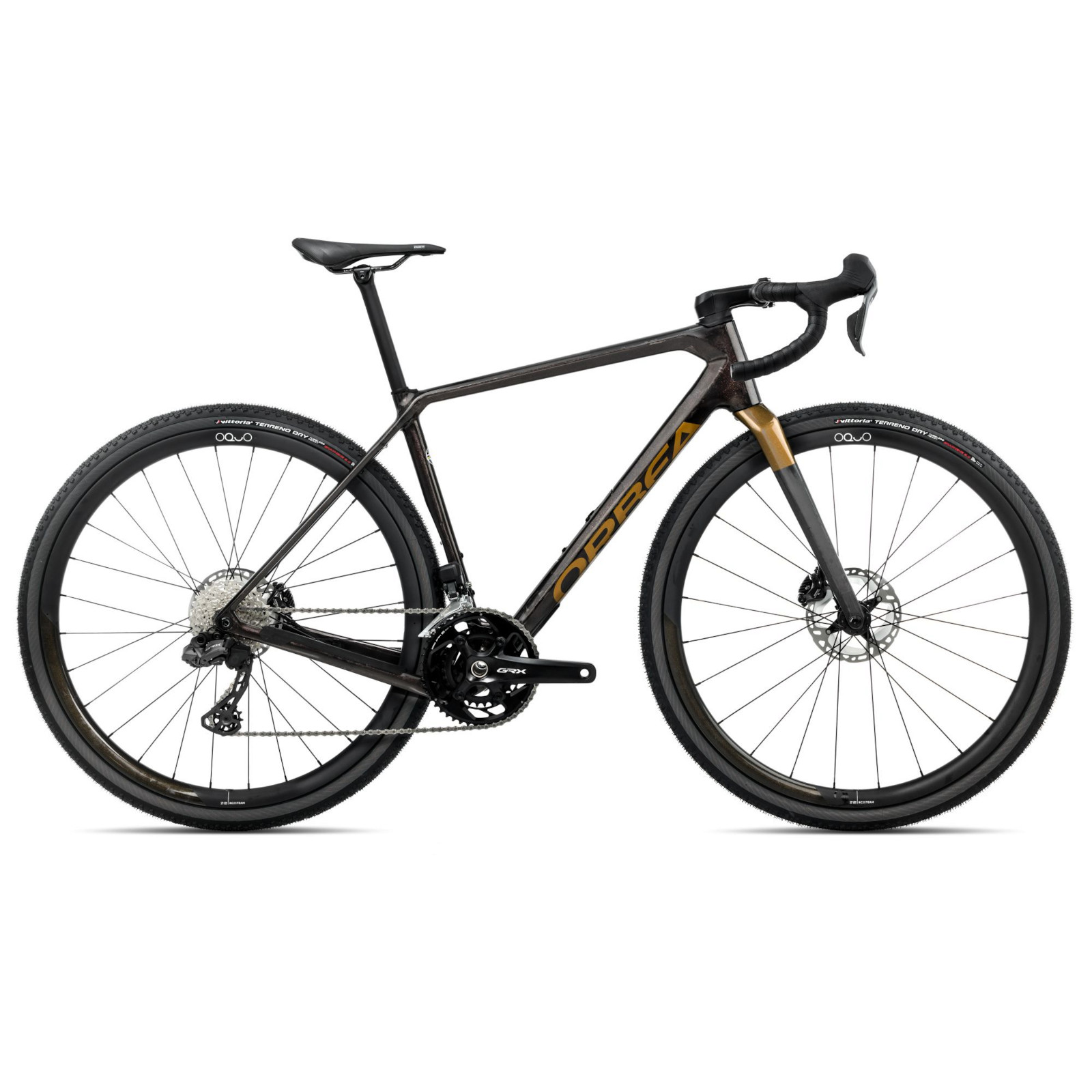 Foto de Orbea Bicicleta Gravel Carbono GRX Di2 - TERRA M20iTEAM - 2025 - Cosmic Carbon - Olive Green (gloss)