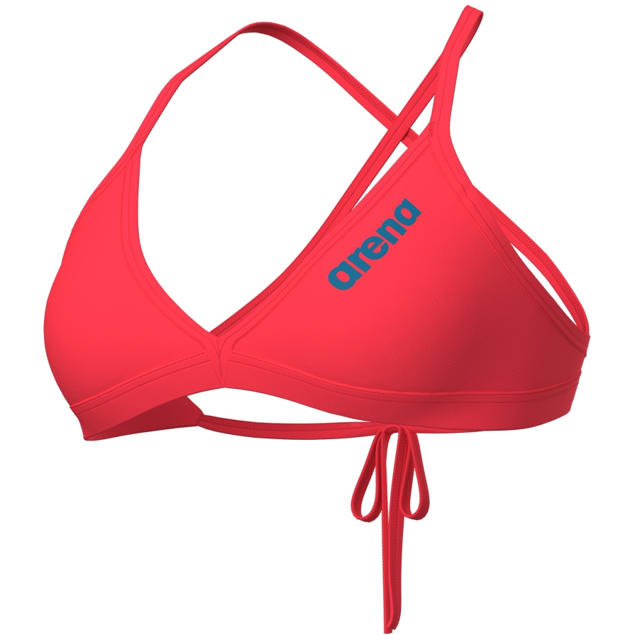 Picture of arena Performance Solid Team Bikini Top Women - Bright Coral