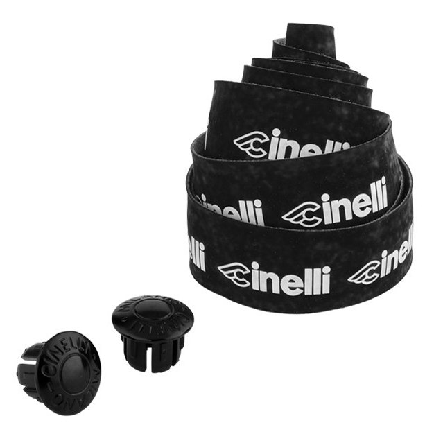 Picture of Cinelli Logo Velvet Ribbon Bar Tape - black