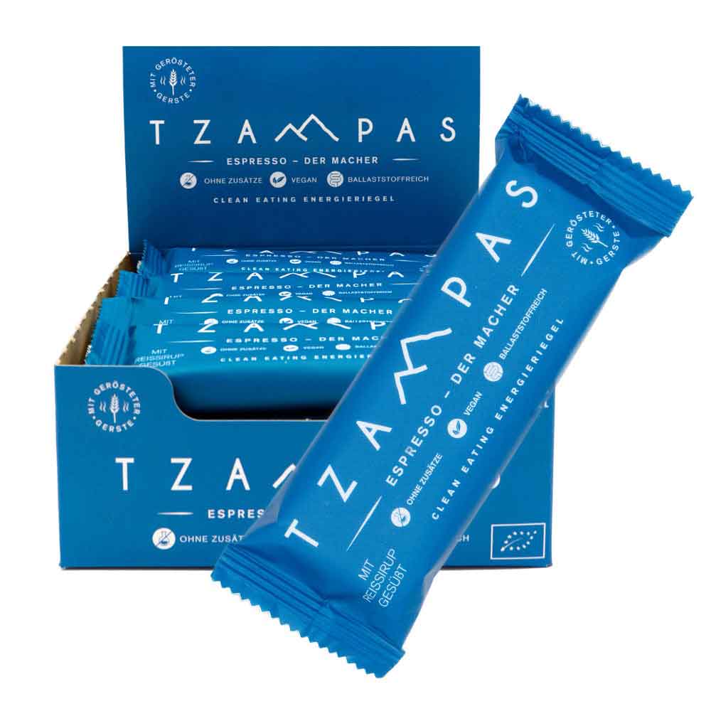 Productfoto van TZAMPAS BIO Espresso - Energiereep - 16x40g