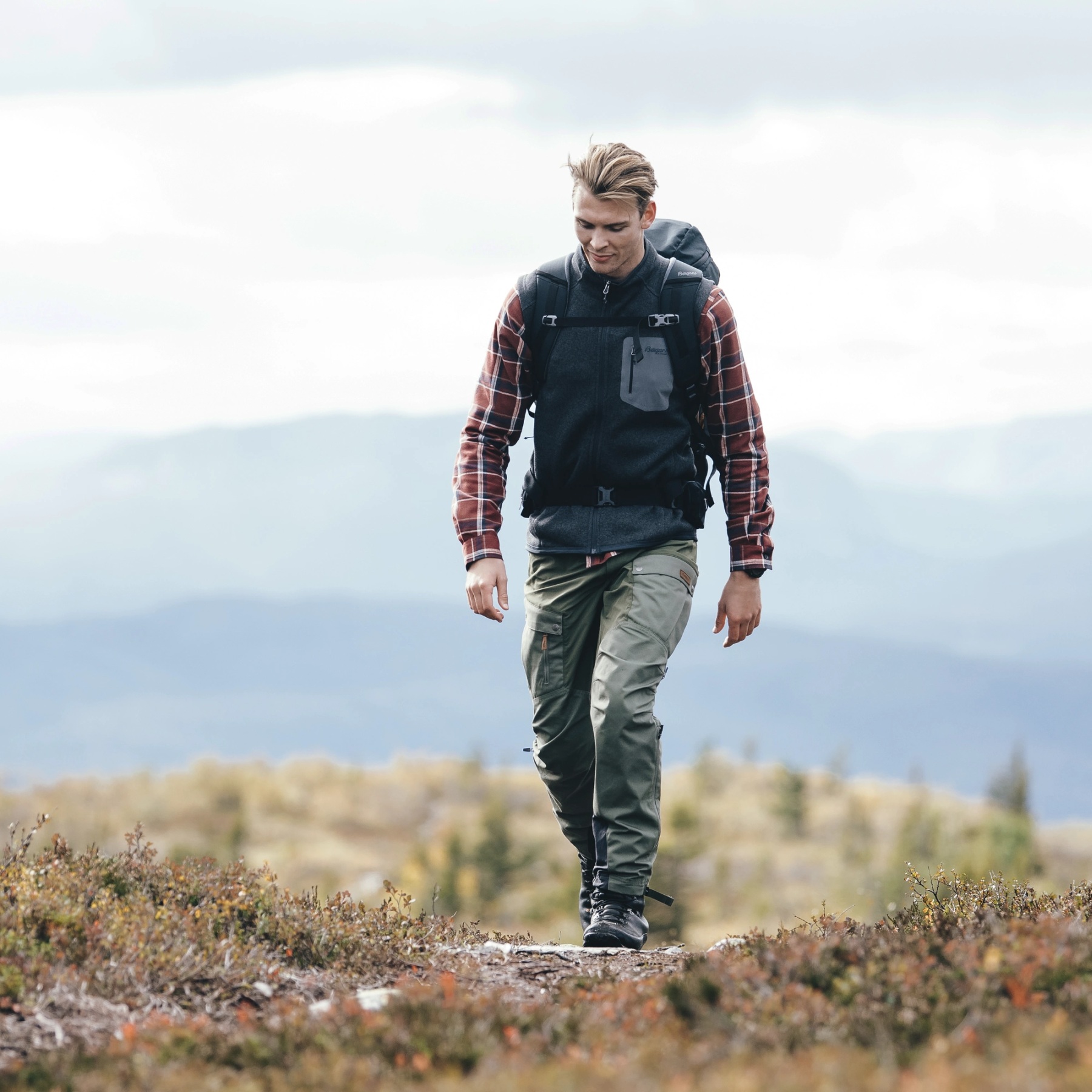 Bergans Nordmarka Favor Outdoor Pants Men green mud/dark green mud