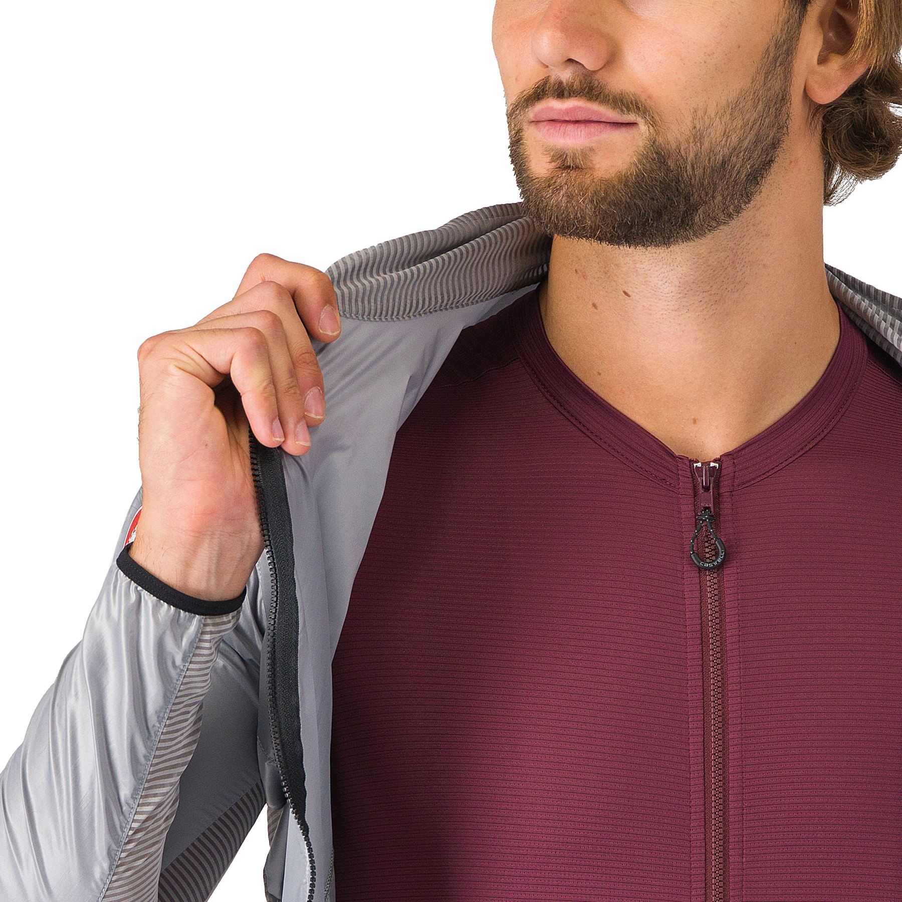 Castelli Aria Shell Jacket Men - silver grey 870 | BIKE24