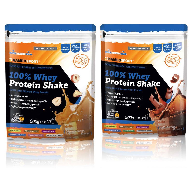 Image de NAMEDSPORT 100% Whey Protein Shake - Beverage Powder - 900g