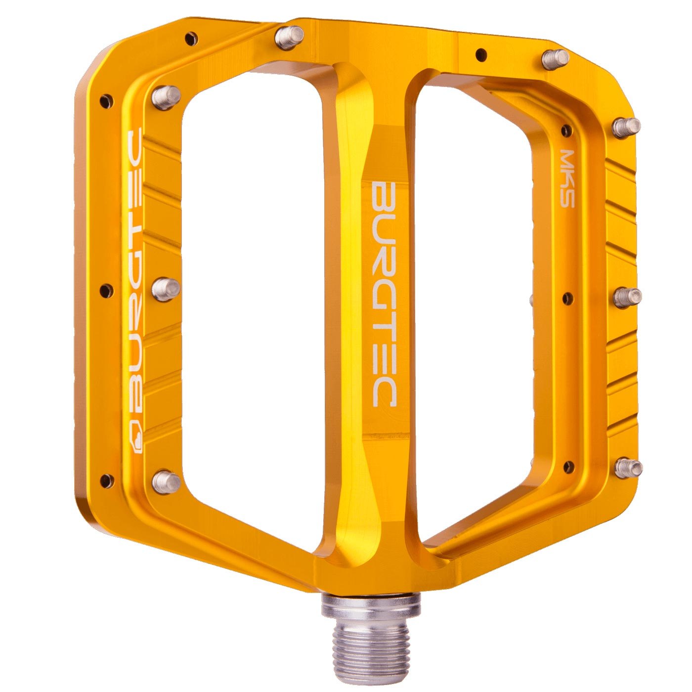 Produktbild von Burgtec Penthouse MK5 Plattform Pedal - Stahlachse - Bullion gold