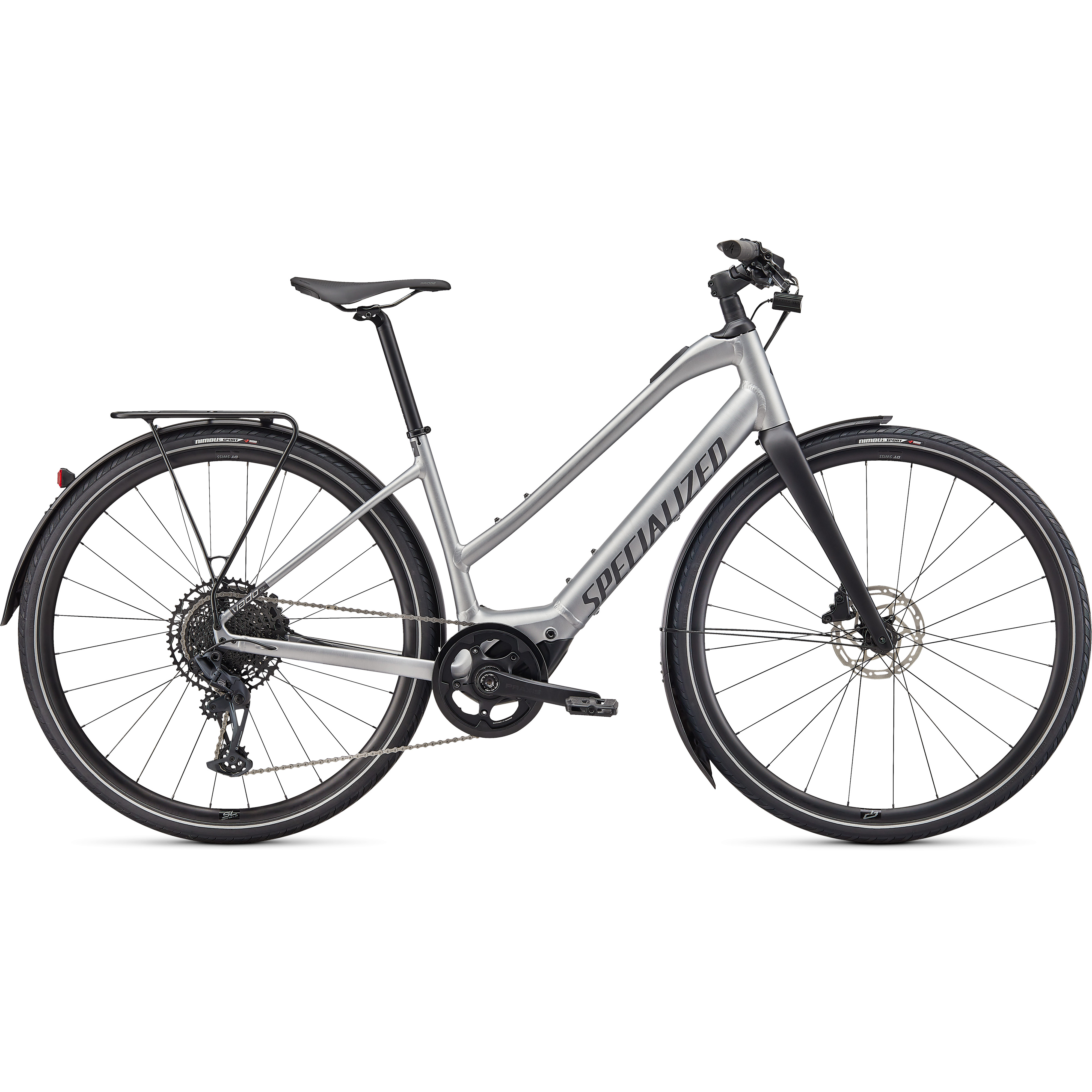 Picture of Specialized TURBO VADO SL 5.0 EQ - Step Through - City E-Bike - 2023 - brushed aluminum / black reflective