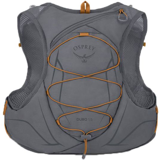 Osprey Duro Dyna LT Hydratatie Taille Pack met Hydraulica Zachte Flessen voor Hardlopen, Phantom Grijs/Toffee Oranje