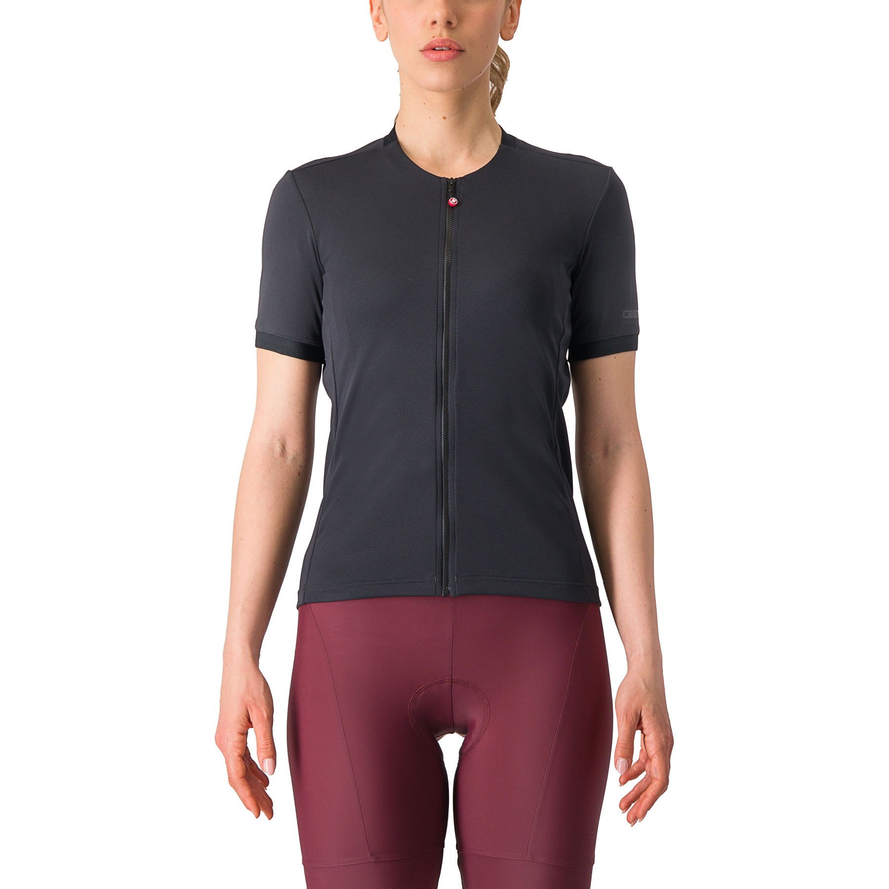 Productfoto van Castelli Libera Fietsshirt met Korte Mouwen Dames - light black 085