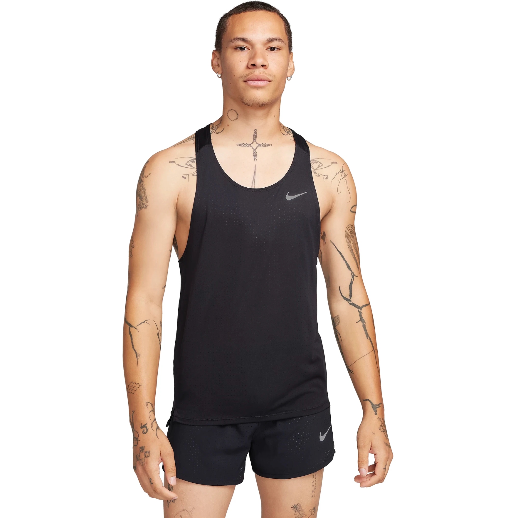 Nike Dri-FIT Fast Singlet Men - black/reflective silver FN4229-010 | BIKE24