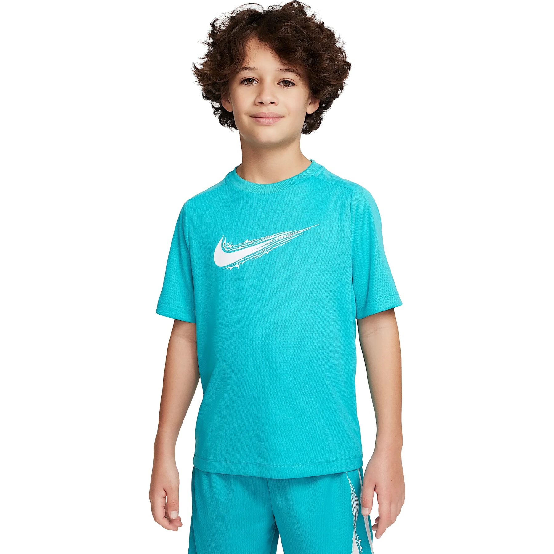 Picture of Nike Dri-FIT Multi Short-Sleeve Top Kids - dusty cactus/white HF8100-345