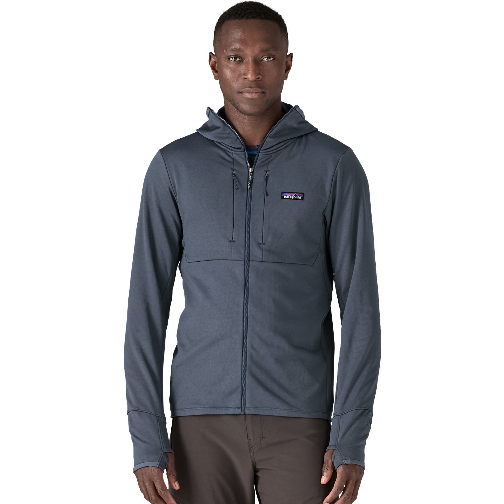 Produktbild von Patagonia R1 Thermal Fleece-Kapuzenjacke Herren - Smolder Blue