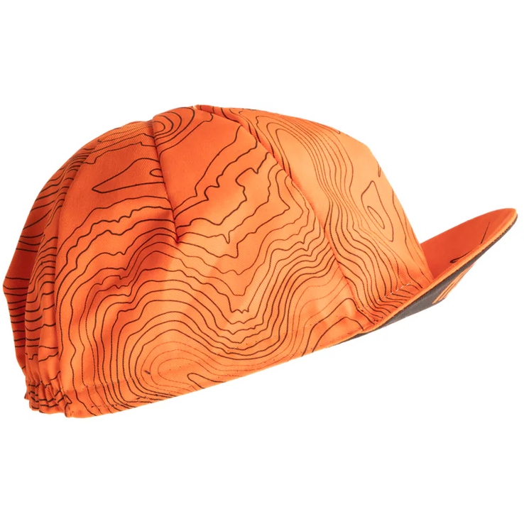 Casquette Vélo Vintage Wolber – Acrylique Orange Et Noir, Taille Unique Homme, Des Années 70