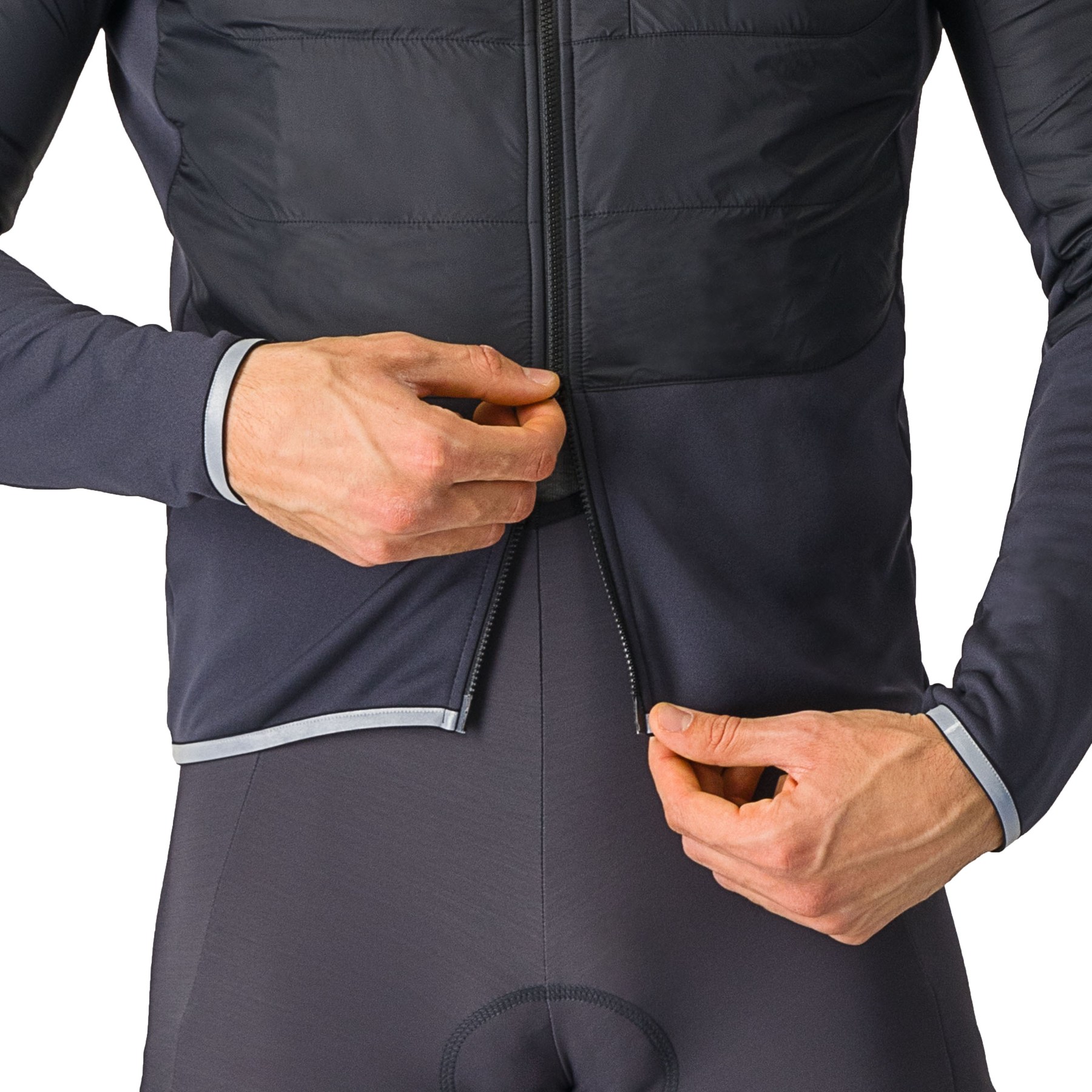 Castelli Unlimited Jacket Men - pool blue/dark grey 457 | BIKE24