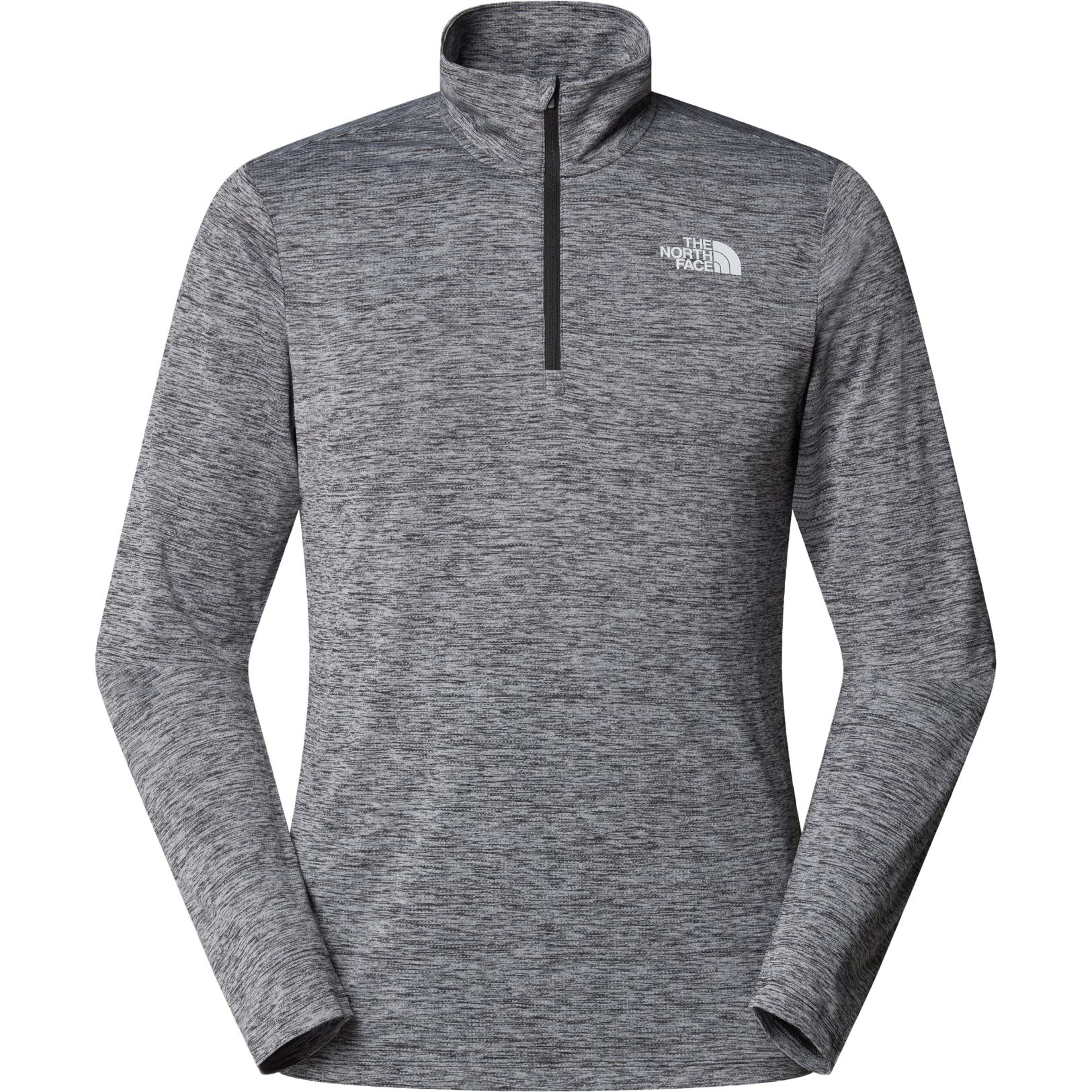 Мужская рубашка в стиле Рэйдж с длинными рукавами на молнии The North Face 24/7 1/4 - Back Light Heather