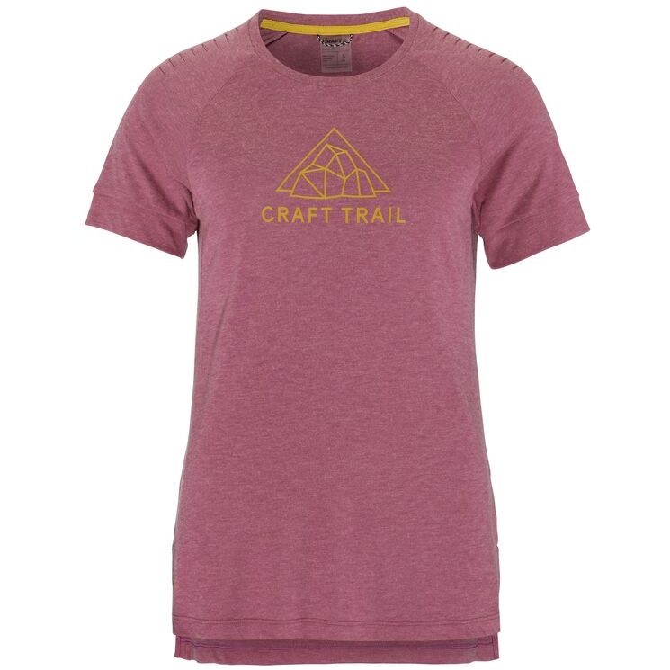 Produktbild von CRAFT ADV Trail Wool Kurzarmshirt Damen - Rouge/Melange