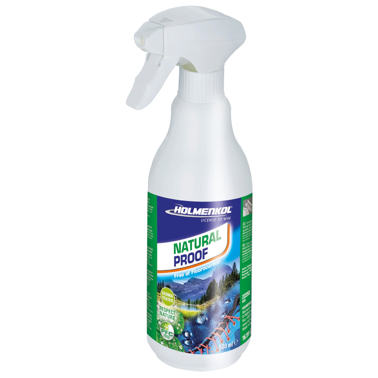 Productfoto van Holmenkol Natural Proof - Impregnation for Functional Wear - 500ml