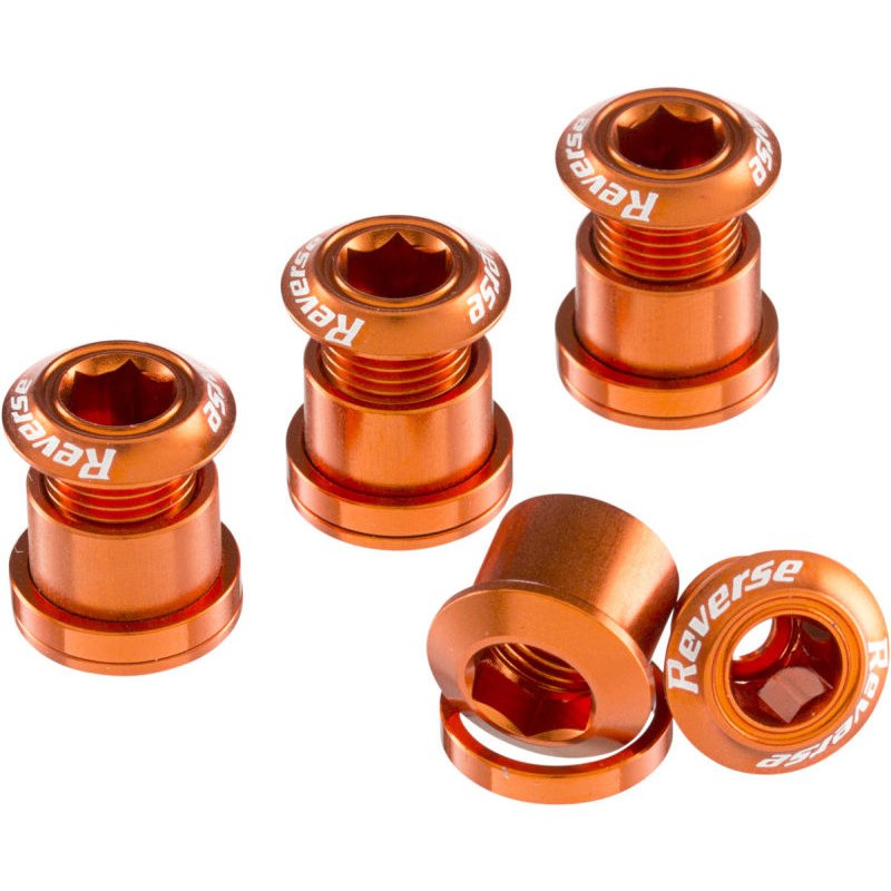 Produktbild von Reverse Components Kettenblattschrauben Aluminium 7mm - orange