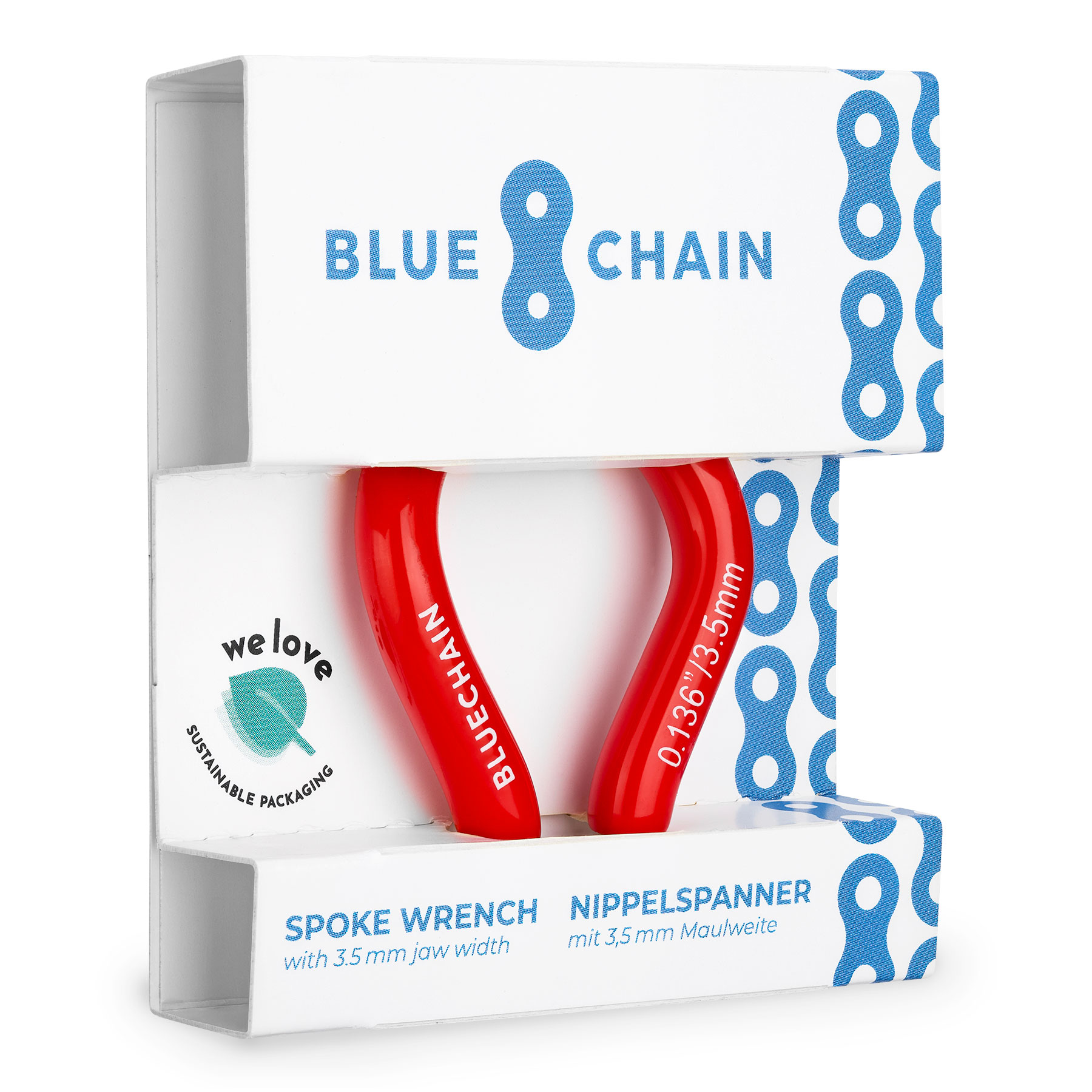 Nippelspanner 3,45mm rot LF-08C3 BLUECHAIN Nippelspanner - Maulweite 3,5 mm | BIKE24
