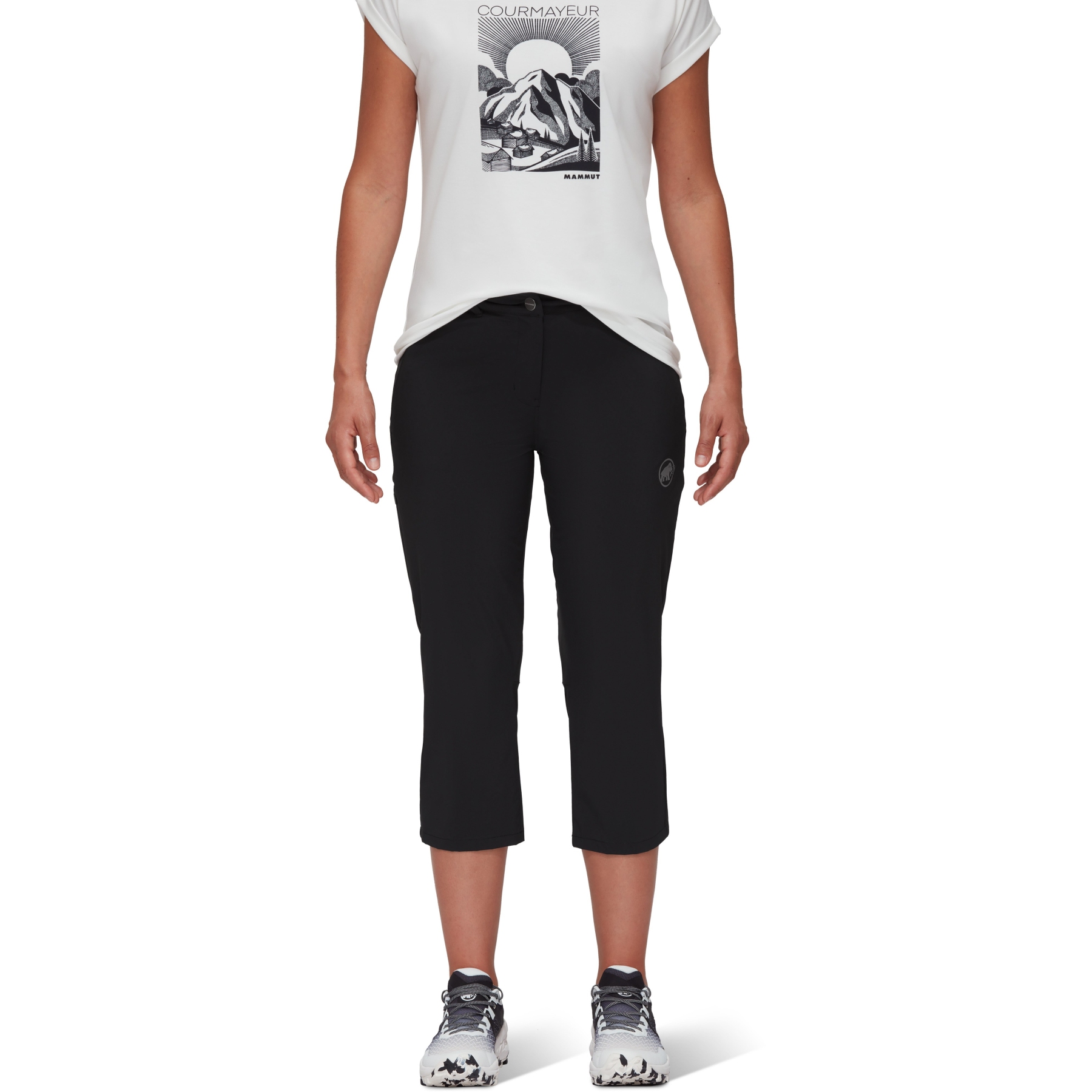 Mammut Pantalones Capri Mujer - Runbold - negro