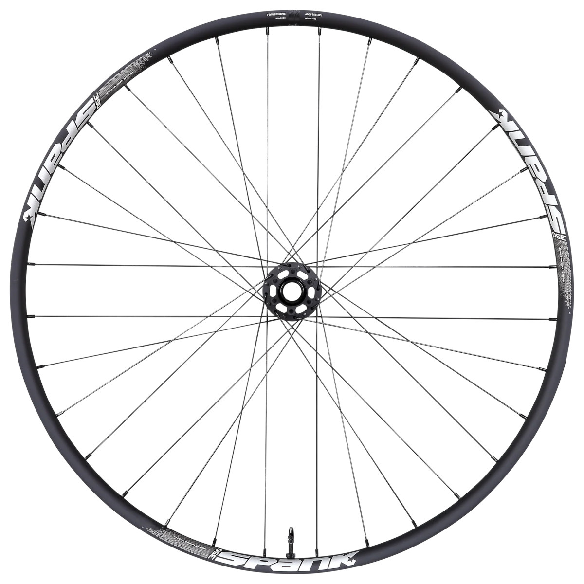 Image of Spank 350 Boost Front Wheel - 29" | Aluminum | Clincher | 6-bolt - 15x110mm Boost - 28H | black