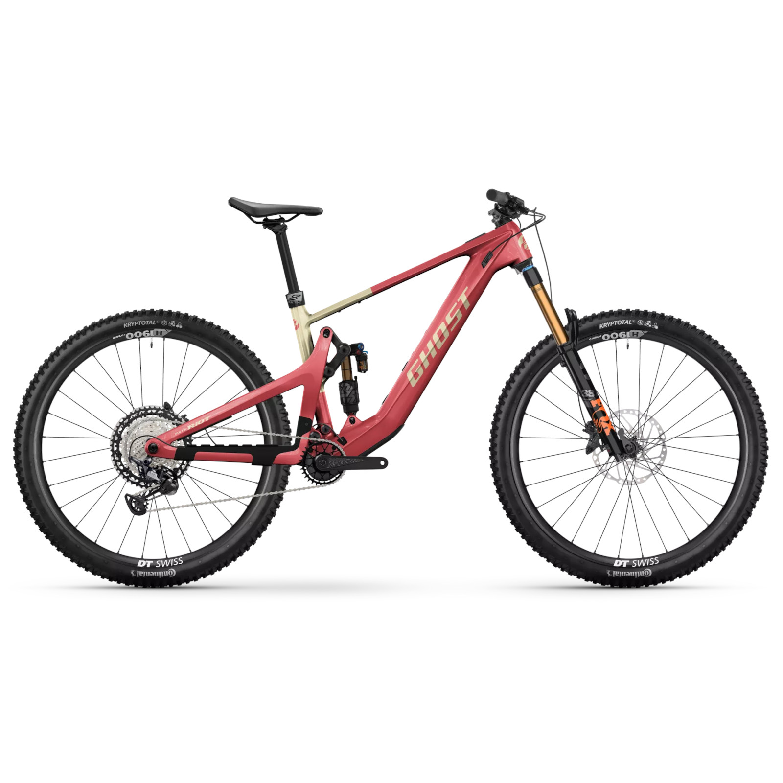 Produktbild von Ghost PATH RIOT CF Full Party - Carbon E-MTB - 2025 - seismic red / yellow glacial sand - glossy
