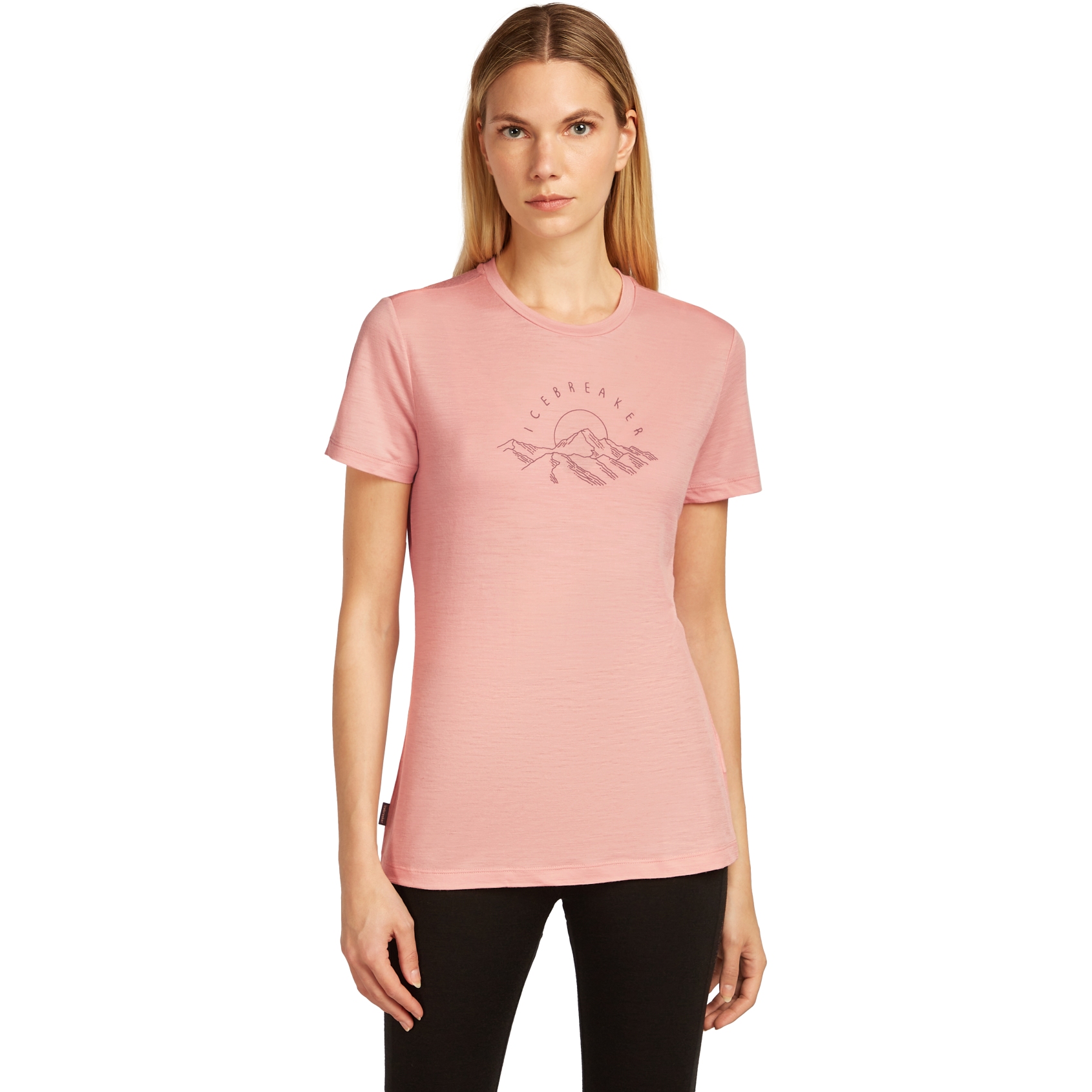 Produktbild von Icebreaker Merino 150 Tech Lite T-Shirt Sunrise Summit Damen - Blush