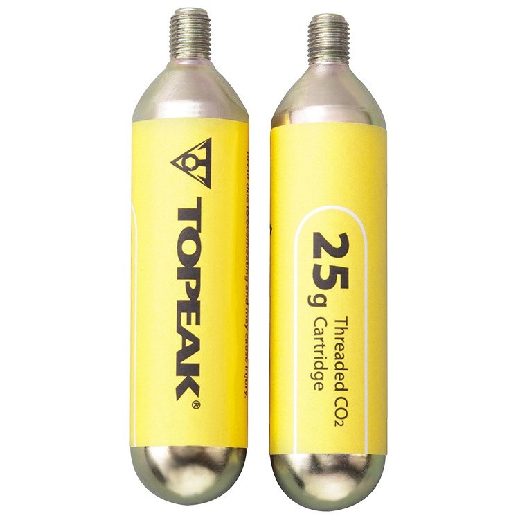 Produktbild von Topeak 25g CO2-Kartuschen mit Gewinde (2 Stück)