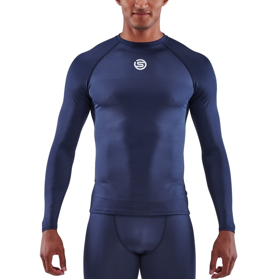 Produktbild von SKINS 1-Series Langarm-Shirt - Navy Blue