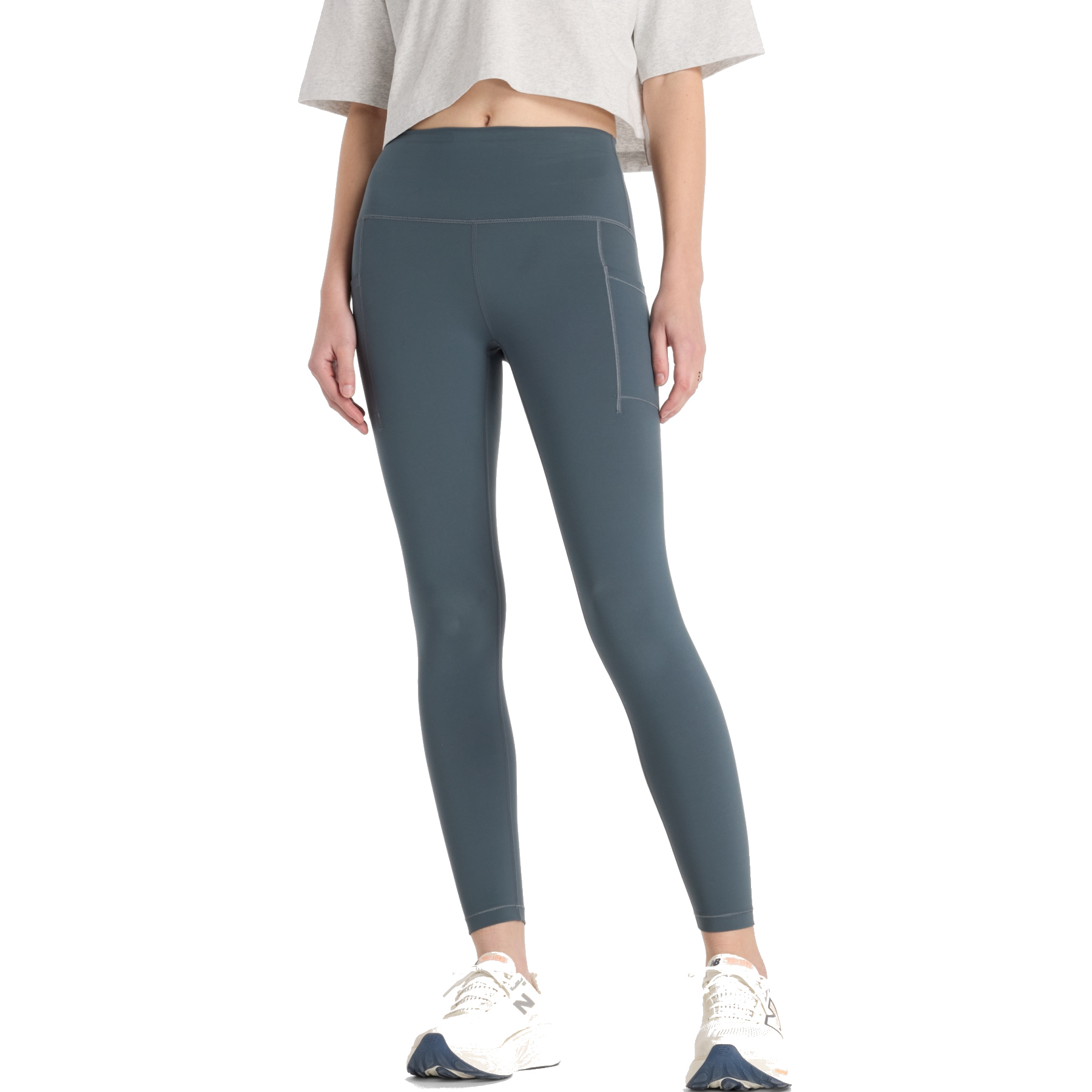 Produktbild von New Balance NB Sleek Pocket 25&quot; Legging Damen - Graphite