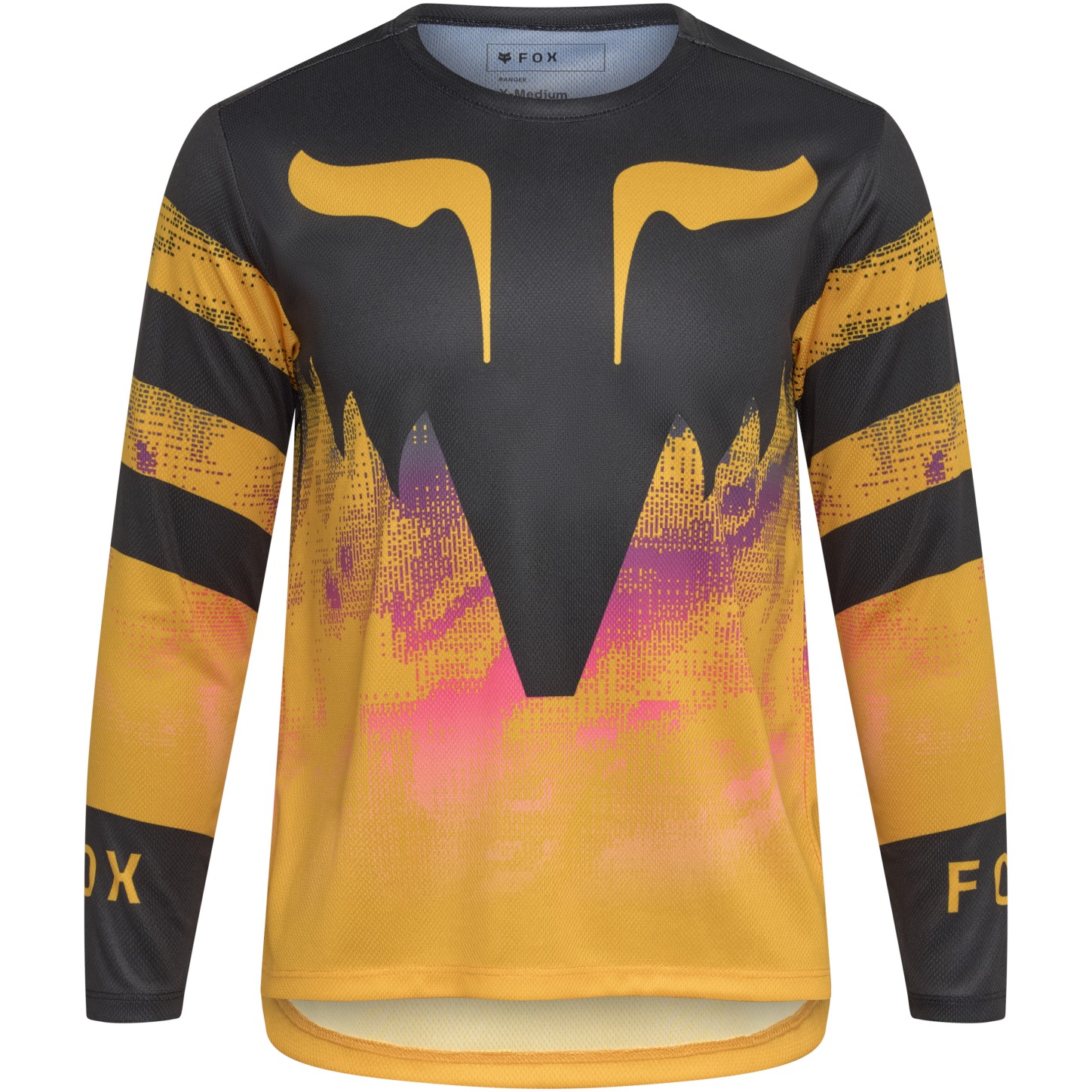 Молодежный свитер с длинным рукавом FOX Ranger MTB - Kairos - tangerine