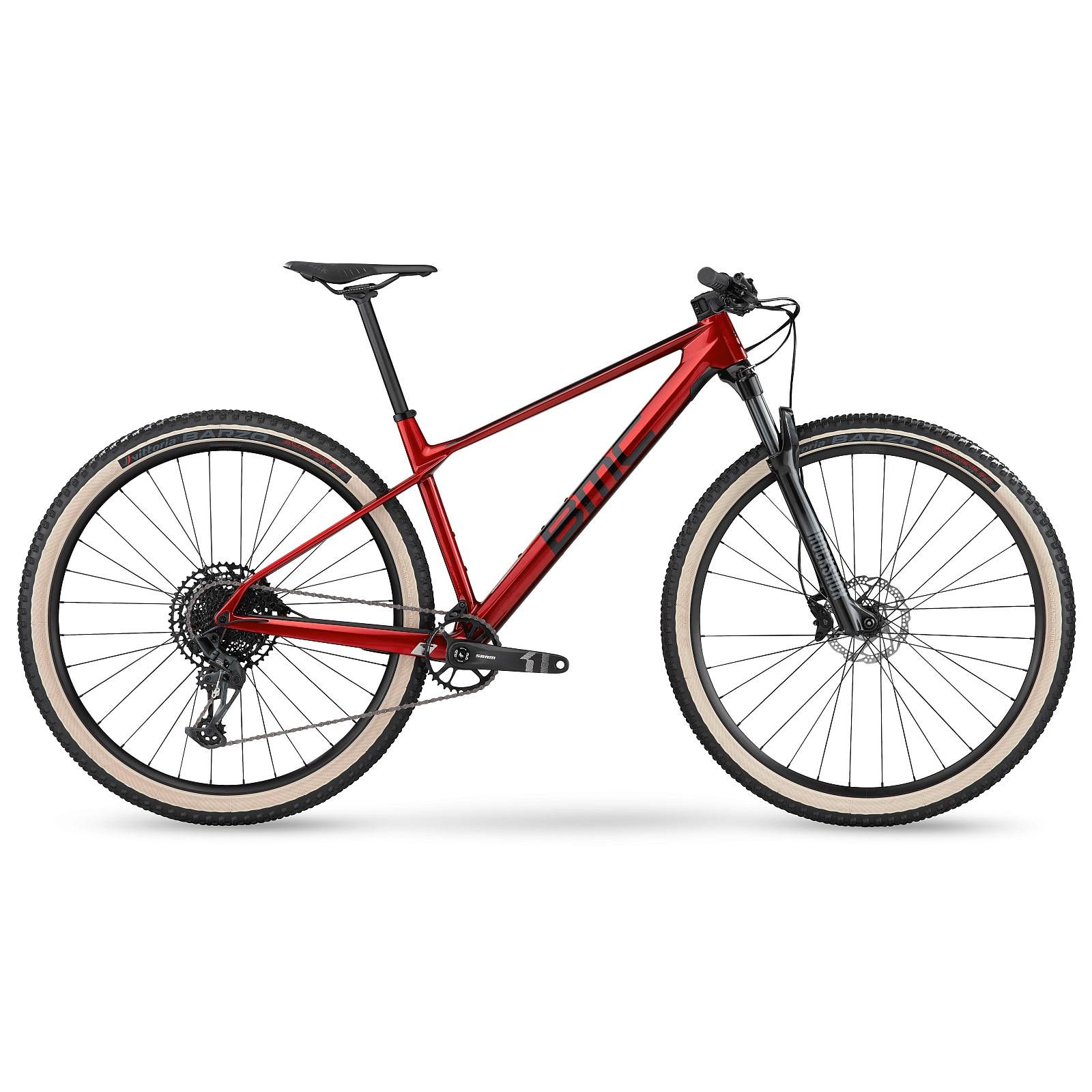 Picture of BMC TWOSTROKE 01 FOUR - 29&quot; Carbon Mountain Bike - 2023 - metallic cherry red / black
